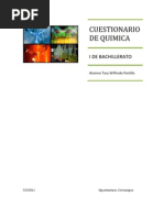 Cuestionario de Quimica