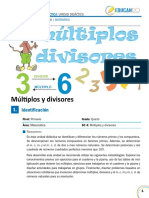 Múltiplos y Divisores: Identificación