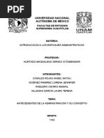 Investigación Antecedentes de La Administración y Su Concepto.