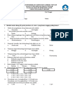 Soal PTS Kelas 3 Tema 1