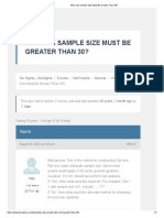 Why CPK Sample Size Must Be Greater Than 30