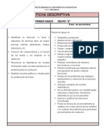 Ficha Descriptiva Grupal Primer Grado San Francisco