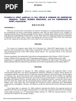 Cruz Vs Gangan - 143403 - January 22, 2003 - J. Panganiban - en Banc