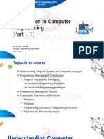 FOP Unit-1 Part-1 (Introduction To Computer Programming)