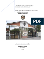 UNSCH COCO Módulo de Investigación Acción II Primaria