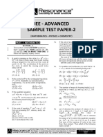 Jee-Advance Sample-Test-Paper-2-Resonance