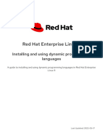 RHEL 9.0 - Installing and Using Dynamic Programming Languages