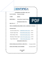 INFORME 9 Laboratorio de Química