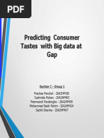 Predicting Consumer With Big Data at GAP