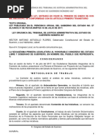 Ley Organica Del Tribunal de Justicia Administrativa Del Estado de Guerrero 467 2021 03 10