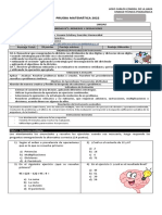 Prueba Diviones y Operaytoria Combinada 5 Basico