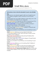 Small Wins - Java