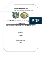 Historia de Las Constituciones Del Peru