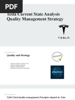 Tesla Current State Analysis Quality Management Strategy - Group 2