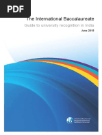 The IBDP Guide To University Recognition in India - June 2018