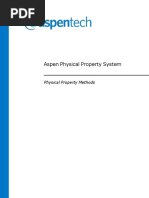 Aspen Physical Property System Physical Property Methods - 2020