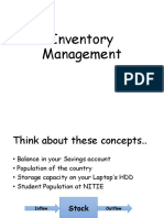 Inventory Management Session 1 - Student