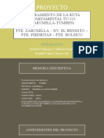 Mejoramiento de La Ruta Departamental Tu-111 (Zarumilla-Tumbes)