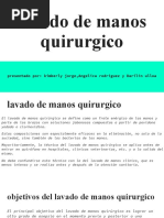 Lavado de Manos Quirurgico