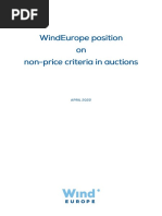 WindEurope Position Paper Non Price Criteria in Auctions