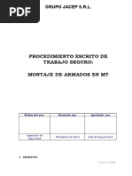 6.0. Procedimiento de Montaje de Armados en MT