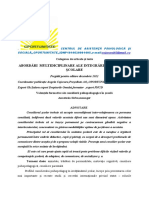 Valenţele Formative Ale Consilierii Psihopedagogice În Şcoală Anastasia Sîrbu