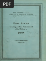 USSBS Report 11, Final Report Covering Air-Raid Protection and Allied Subjects in Japan, OCR