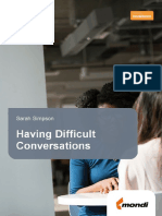 Having Difficult Conversations