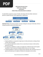 CBSE Quick Revision Notes CBSE Class-11 Biology Chapter-07 Structural Organization in Animals