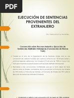 Ejecución de Sentencias Provenientes Del Extranjero