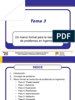 Tema 3 - Un Marco Formal para La Resolución de Problemas en Ingeniería