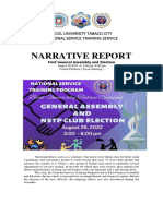 Narrative Report 1