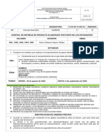 Plan de Clase 11. Química Grado 10°