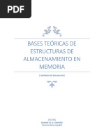 Bases Teóricas de Estructuras de Almacenamiento en Memoria