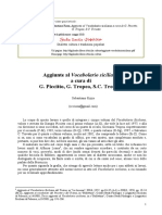 Aggiunte Al Vocabolario Siciliano A Cura Di G. Piccitto, G. Tropea, S.C. Trovato by Sebastiano Rizza