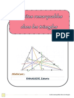 Droites Remarquables Dans Un Triangle Cours Ma