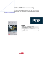 Terminal Server 2003 Licensing