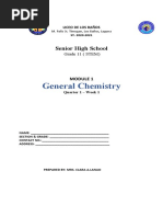 Garde 11 Stem General Chemistry Module Prelim