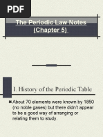 The Periodic Law Notes