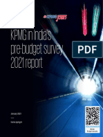 KPMG - India's Pre Budget Survey 2021 Report