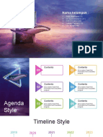 Flying Space Whale PowerPoint Templates