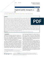 Preferences in Regional Public Transport: A Literature Review