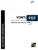 Vdmtools: Vdmtools User Manual (VDM++)