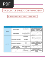 Formulario de Razones Financieras