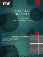 Variable Discretas Señales