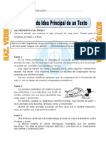 Idea Principal de Un Texto