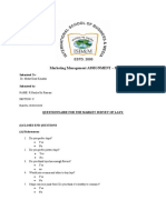 Questionnaire For The Market Survey of Lays