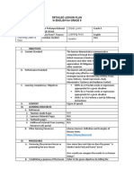 Detailed Lesson Plan in English For Grade 9