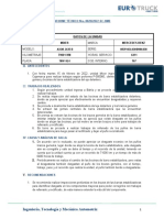 Informe Técnico T8W-914 - Trabajos en Torno