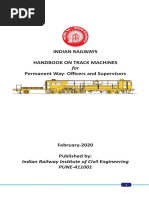 Handbook On Track Machine For Pway